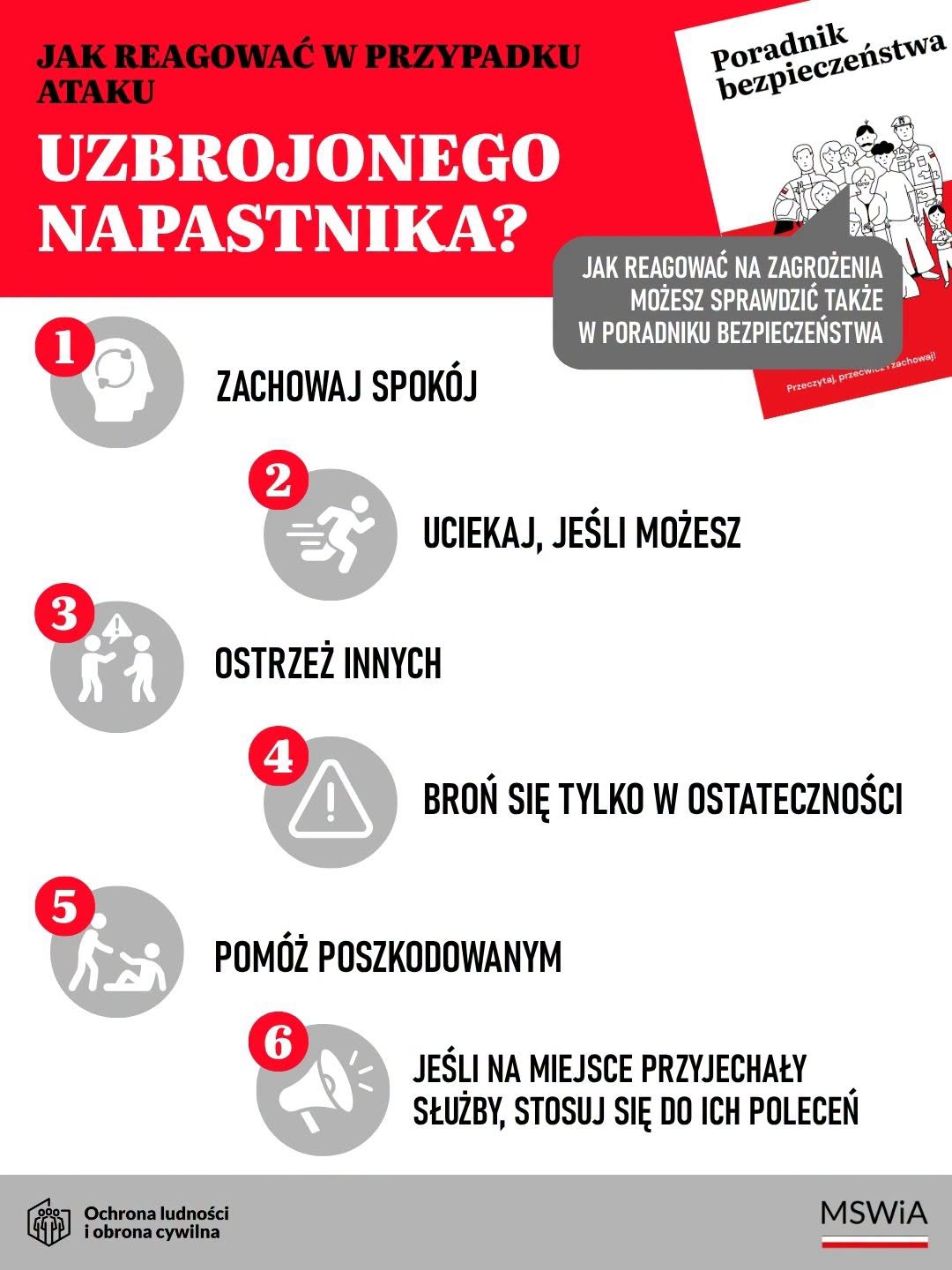 Ulotka - uzbrojony napastnik
