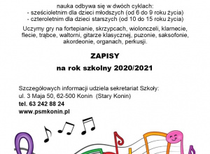 Rekrutacja do Państwowej Szkoły Muzycznej