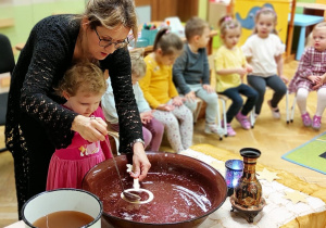 Andrzejkowa magia światła w grupie I