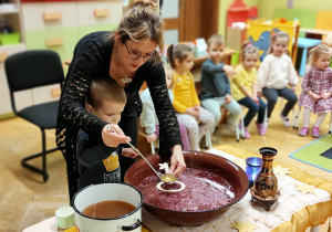 Andrzejkowa magia światła w grupie I