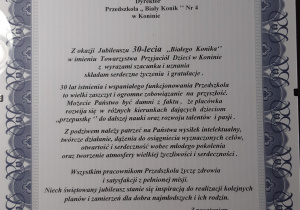 Jubileusz 30-lecia "Białego konika"