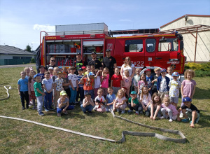 Z wizytą u strażaków z Ochotniczej Straży Pożarnej w Żychlinie gr VII i VIII