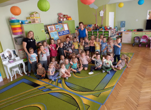 Spotkanie z pisarką w dniu głośnego czytania w grupie I i II