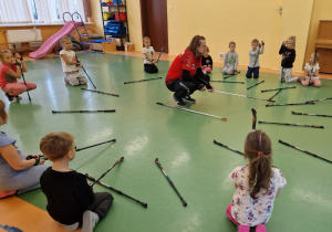 Nordic Walking - pierwszy trening w grupie sześciolatków ( gr. X )