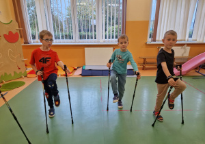 Nordic Walking - pierwszy trening w grupie sześciolatków ( gr. X )