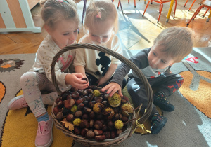 „Zmysłami poznajemy jesień"- projekt edukacyjny w gr. I