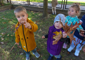 „Zmysłami poznajemy jesień"- projekt edukacyjny w gr. I