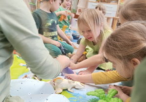 "W prehistorycznym świecie..."- zajęcia edukacyjne w gr. XII