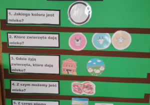 Mali odkrywcy - projekt edukacyjny "MLEKO" w grupie I