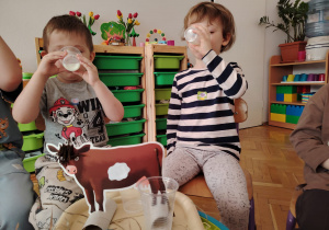 Mali odkrywcy - projekt edukacyjny "MLEKO" w grupie I