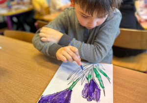 Projekt edukacyjny pt. "Kolorowa wiosna" w grupie II