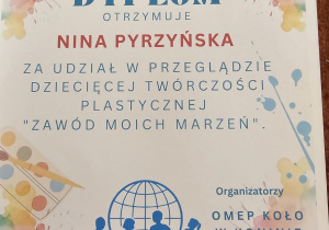 Podsumowanie konkursu plastycznego "Zawód moich marzeń"- grupa VI