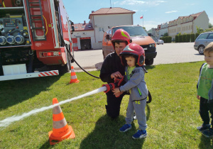 Wycieczka do sali edukacyjnej "OGNIK" Komendy Miejskiej Państwowej Straży Pożarnej w Koninie- gr. XII