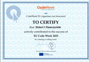 Europejski Tydzień Kodowania w Białym koniku ... za nami - #CodeWeek 2025