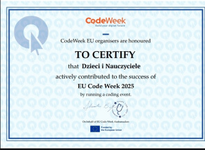 Europejski Tydzień Kodowania w Białym koniku ... za nami - #CodeWeek 2025