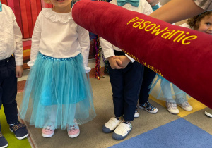 Pasowanie na Przedszkolaka w grupie IX