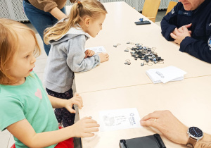 Poznajemy pracę policjanta, czyli wizyta w Komendzie Miejskiej Policji w Koninie na zaproszenie tatusia Piotrusia - gr. XI i XII