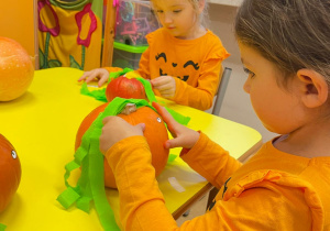 Dzień Dyni - zajęcia koleżeńskie w gr. XI i XII