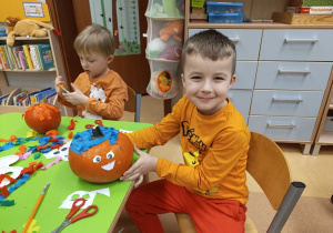 Dzień Dyni - zajęcia koleżeńskie w gr. XI i XII