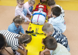 Pierwsza pomoc, czyli wizyta ratownika medycznego w przedszkolu - gr. XI i XII