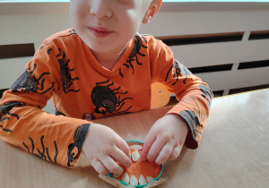 Zajęcia koleżeńskie "Na dyniowej grządce" w grupie II i VII