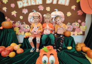 Zajęcia koleżeńskie "Na dyniowej grządce" w grupie II i VII