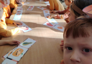 Zajęcia koleżeńskie "Na dyniowej grządce" w grupie II i VII