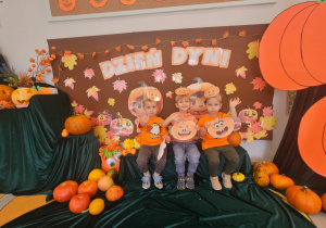 Zajęcia koleżeńskie "Na dyniowej grządce" w grupie II i VII