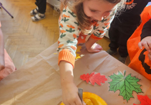 Zajęcia koleżeńskie "Na dyniowej grządce" w grupie II i VII