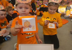 Zajęcia koleżeńskie "Na dyniowej grządce" w grupie II i VII