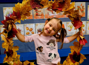 Projekt „Sensoryczna jesień” w grupie I maluszków