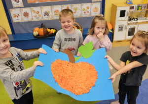 Projekt „Sensoryczna jesień” w grupie I maluszków