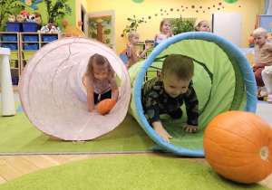 Projekt „Sensoryczna jesień” w grupie I maluszków