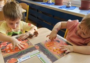 Projekt „Sensoryczna jesień” w grupie I maluszków