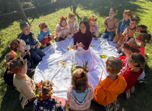 "Jesienna paleta barw"- projekt edukacyjny w grupie VI