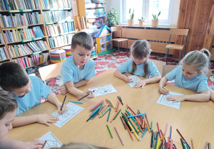 "Dzieci swoje prawa mają..."- wizyta przedszkolaków z gr. XII w Miejskiej Bibliotece Publicznej w Koninie - Filia "Medyczna"