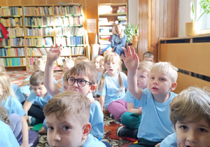 "Dzieci swoje prawa mają..."- wizyta przedszkolaków z gr. XII w Miejskiej Bibliotece Publicznej w Koninie - Filia "Medyczna"