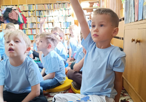 "Dzieci swoje prawa mają..."- wizyta przedszkolaków z gr. XII w Miejskiej Bibliotece Publicznej w Koninie - Filia "Medyczna"