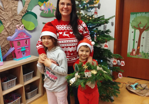 „Świąteczne wianki” – warsztaty bożonarodzeniowe w gr. XII