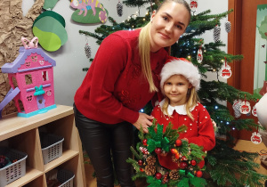 „Świąteczne wianki” – warsztaty bożonarodzeniowe w gr. XII