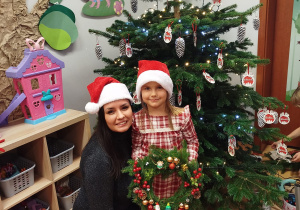 „Świąteczne wianki” – warsztaty bożonarodzeniowe w gr. XII