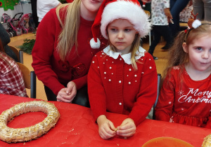 „Świąteczne wianki” – warsztaty bożonarodzeniowe w gr. XII