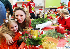 „Świąteczne wianki” – warsztaty bożonarodzeniowe w gr. XII