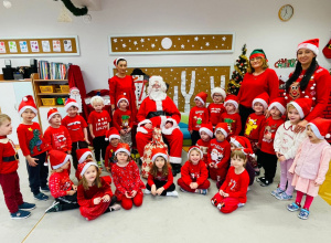 Mikołajkowe warsztaty robienia pizzy w grupie II i spotkanie ze Świętym Mikołajem