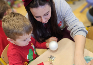 „Boże Narodzenie- czas bycia razem”- warsztaty świąteczne w grupie I