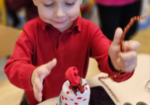 „Boże Narodzenie- czas bycia razem”- warsztaty świąteczne w grupie I