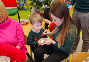 „Boże Narodzenie- czas bycia razem”- warsztaty świąteczne w grupie I