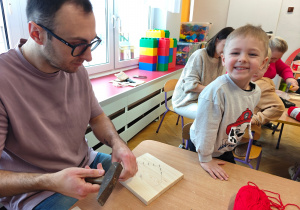 "Serduszko dla Babć i Dziadków"- warsztaty z rodzicami w grupie II