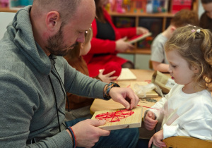 "Serduszko dla Babć i Dziadków"- warsztaty z rodzicami w grupie II