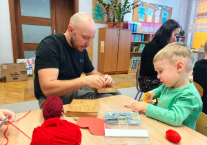 "Serduszko dla Babć i Dziadków"- warsztaty z rodzicami w grupie II